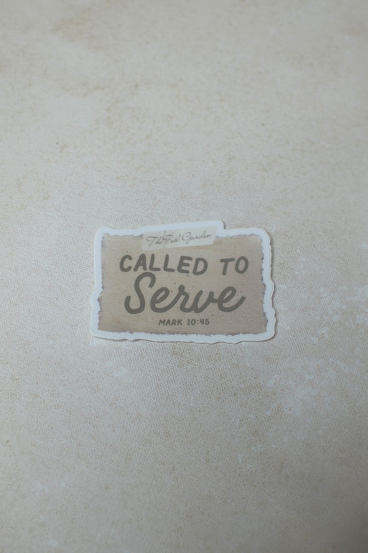 Called to serve sticker