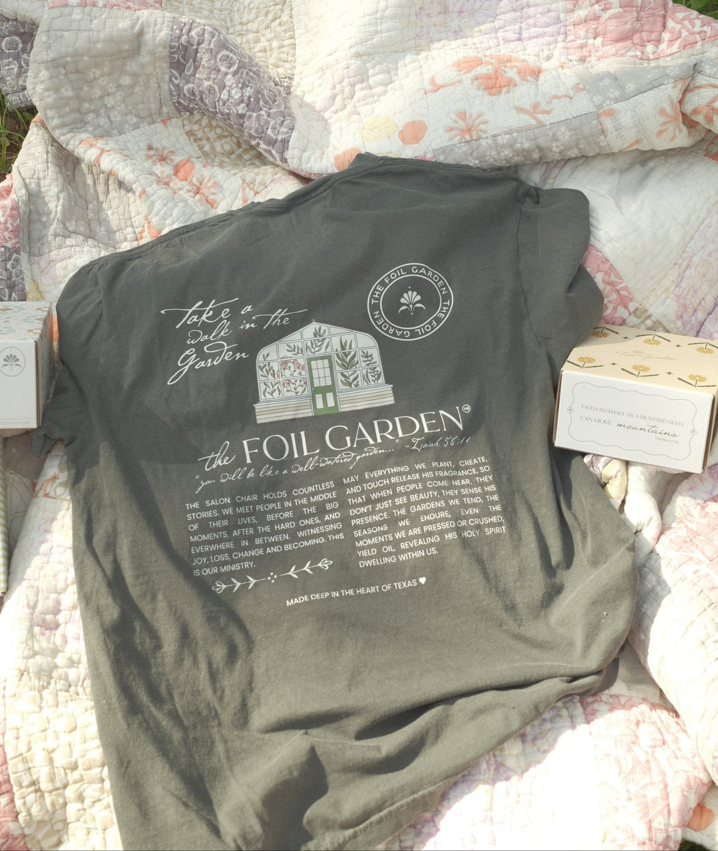 Take A Walk In The Garden Tee - Pepper